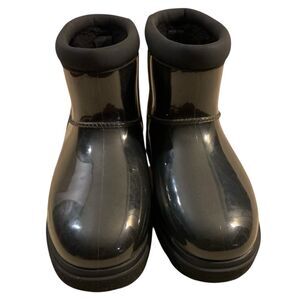 Koolaburra by UGG Ankle Boots Womens Size 8 Shoes Clear Waterproof Faux Fur